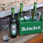 Kit Home Bar Cerveja Engradado + 2 Copos Tulipas